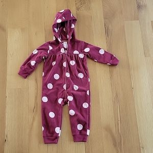 Baby girls size 12 months fleece outfit